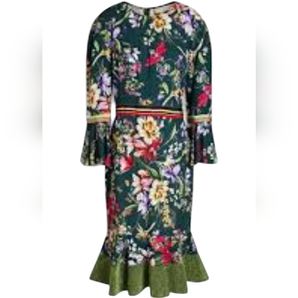 Sachin + Babi Multicolor Floral Print Midi Dress